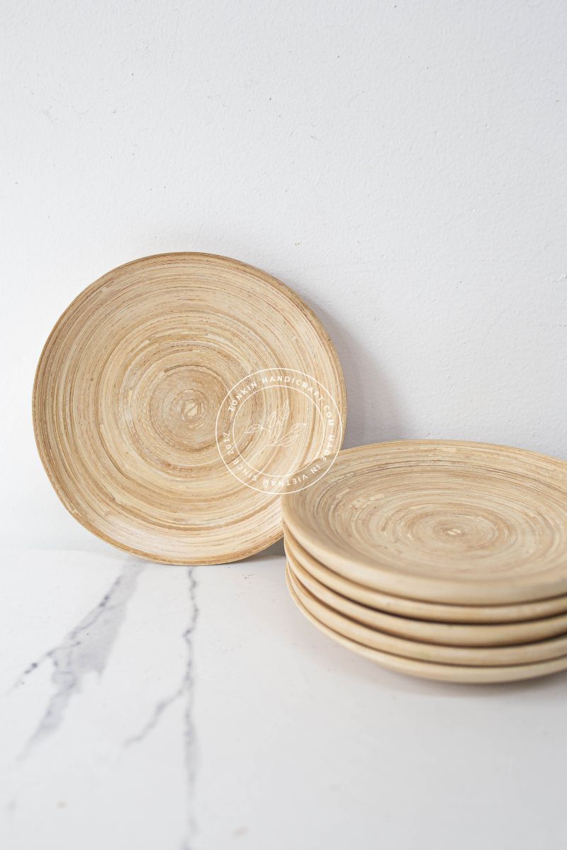 Set of 6 Bamboo Plates