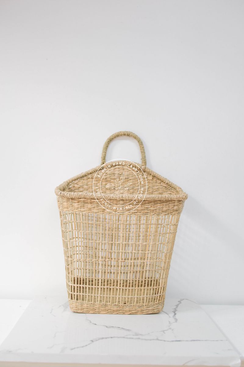 Set of 2 floppy Seagrass Baskets - TONKIN HANDICRAFT