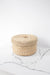 Round seagrass Jar Holder with lid - TONKIN HANDICRAFT