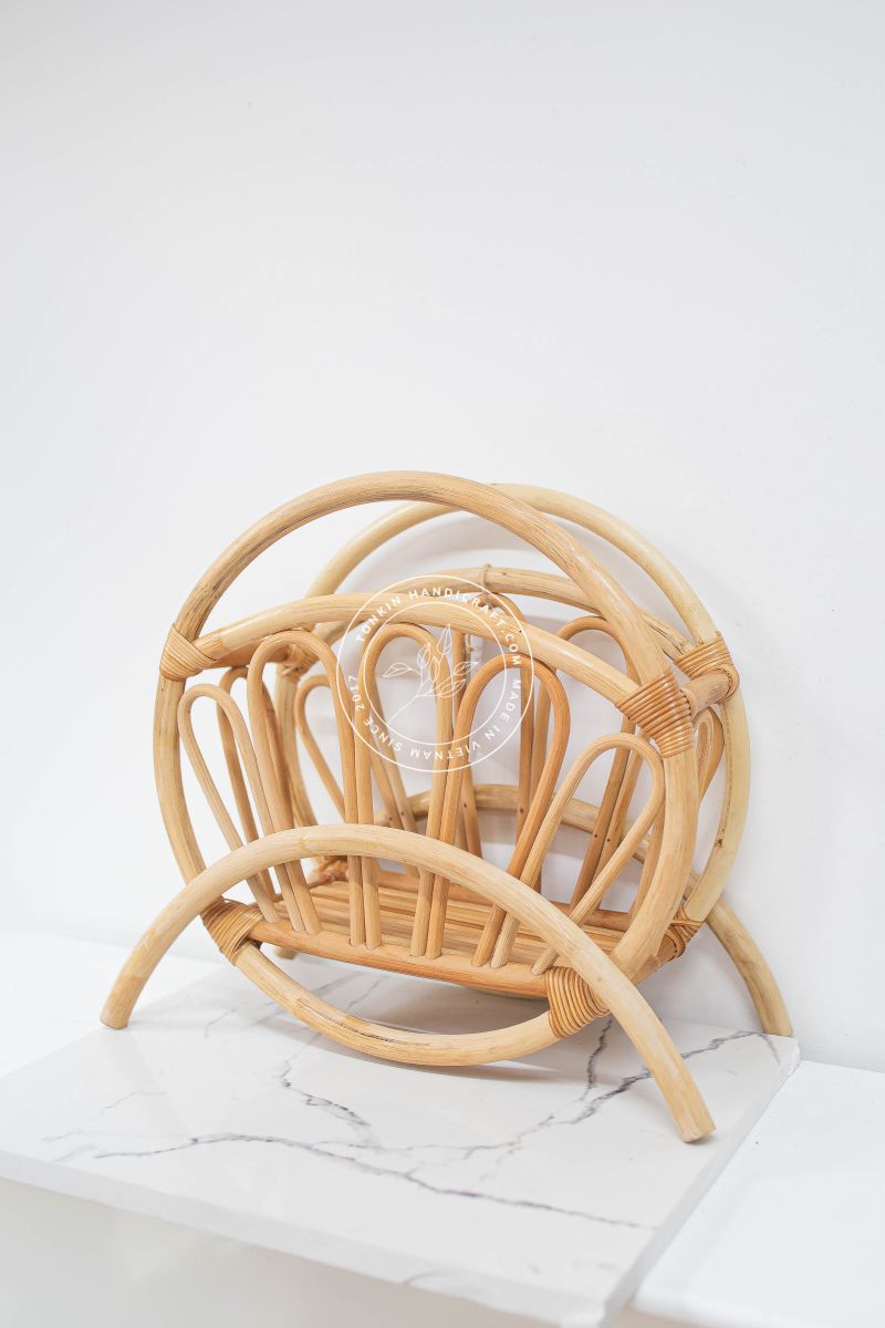 Rattan Magazine Holder - TONKIN HANDICRAFT