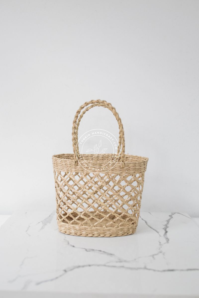 Kid's Woven bag with handle - TONKIN HANDICRAFT