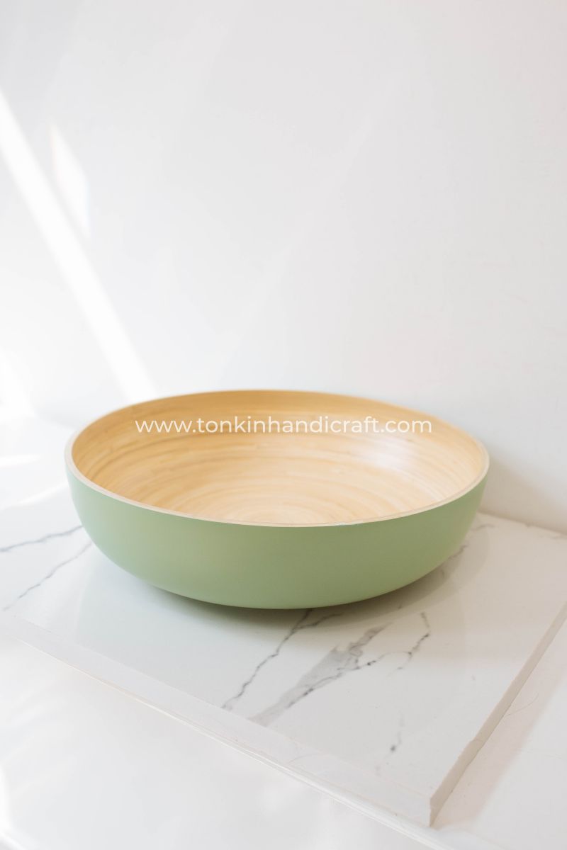 Spun Bamboo Bowl - TONKIN HANDICRAFT