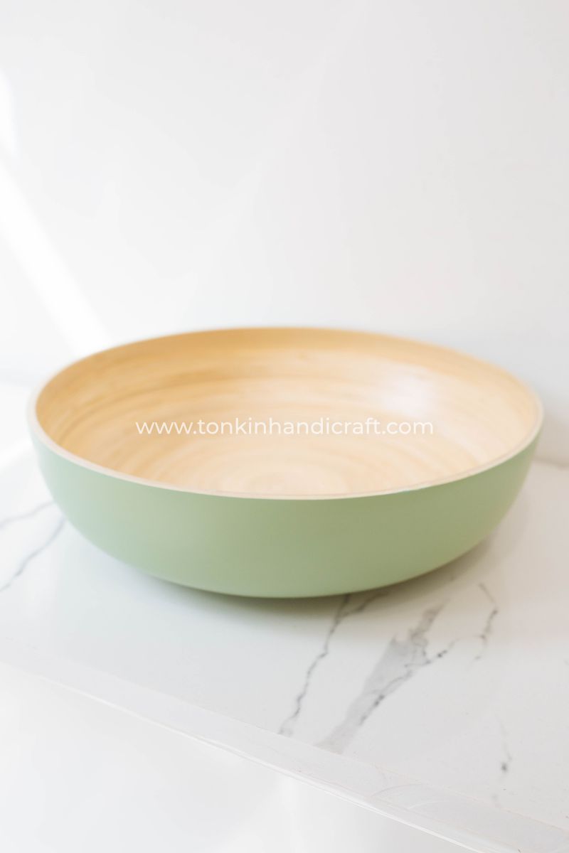 Spun Bamboo Bowl - TONKIN HANDICRAFT