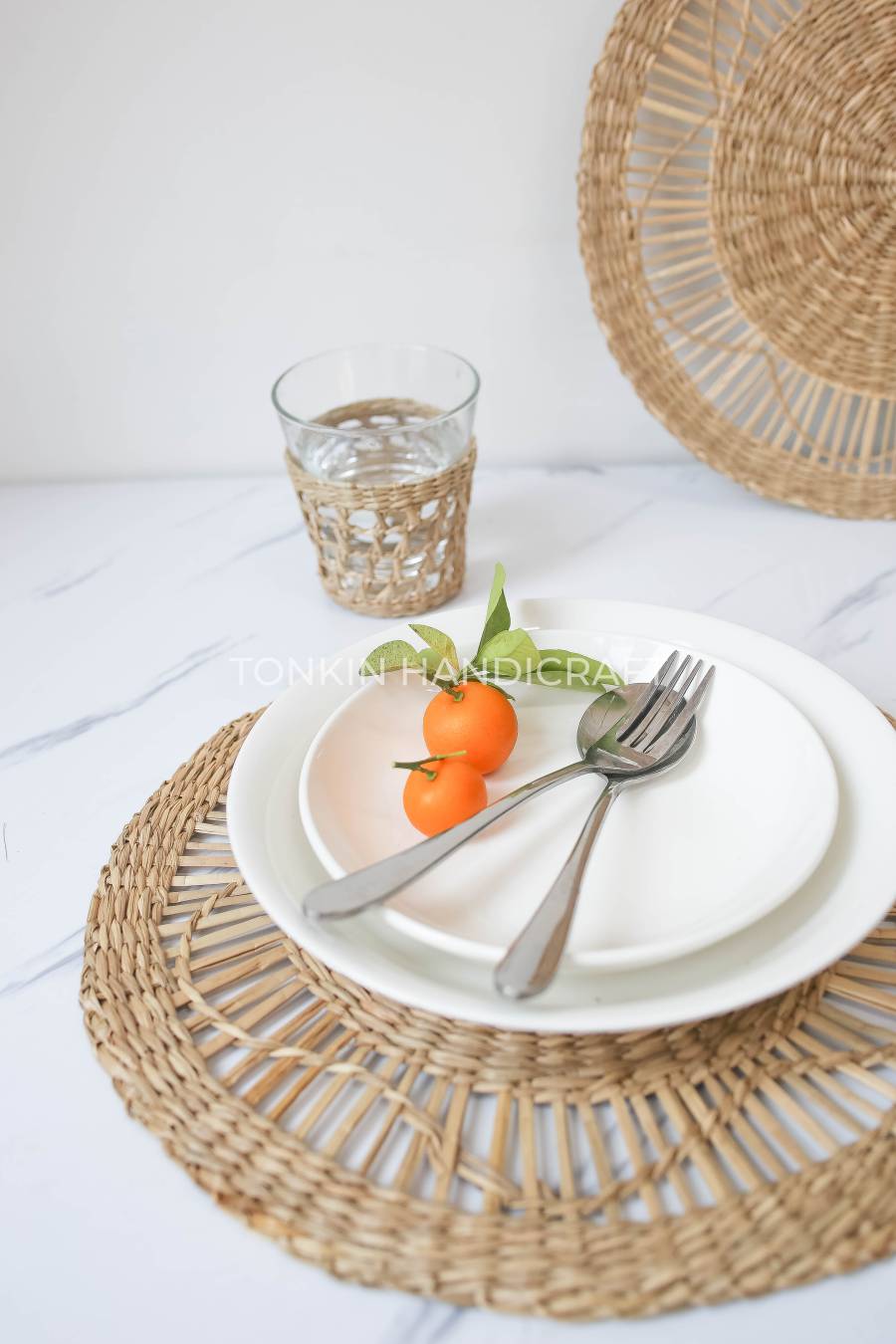 Woven Seagrass Placemats Round Wicker Placemat