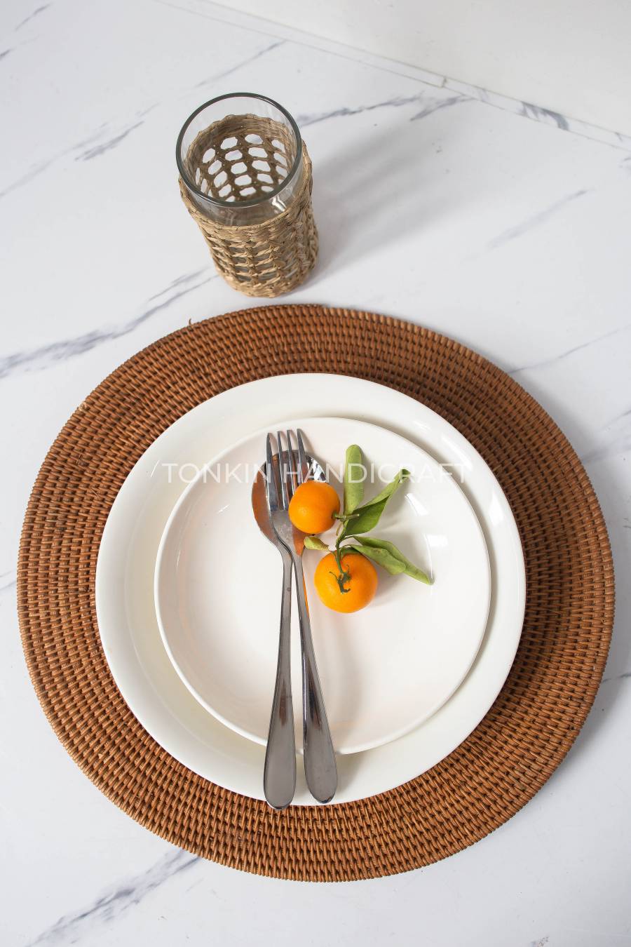 Round Rattan Placemat - TONKIN HANDICRAFT