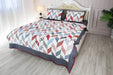 Timmo Quilt Set 78" x 87" with 2 Shams - TONKIN HANDICRAFT