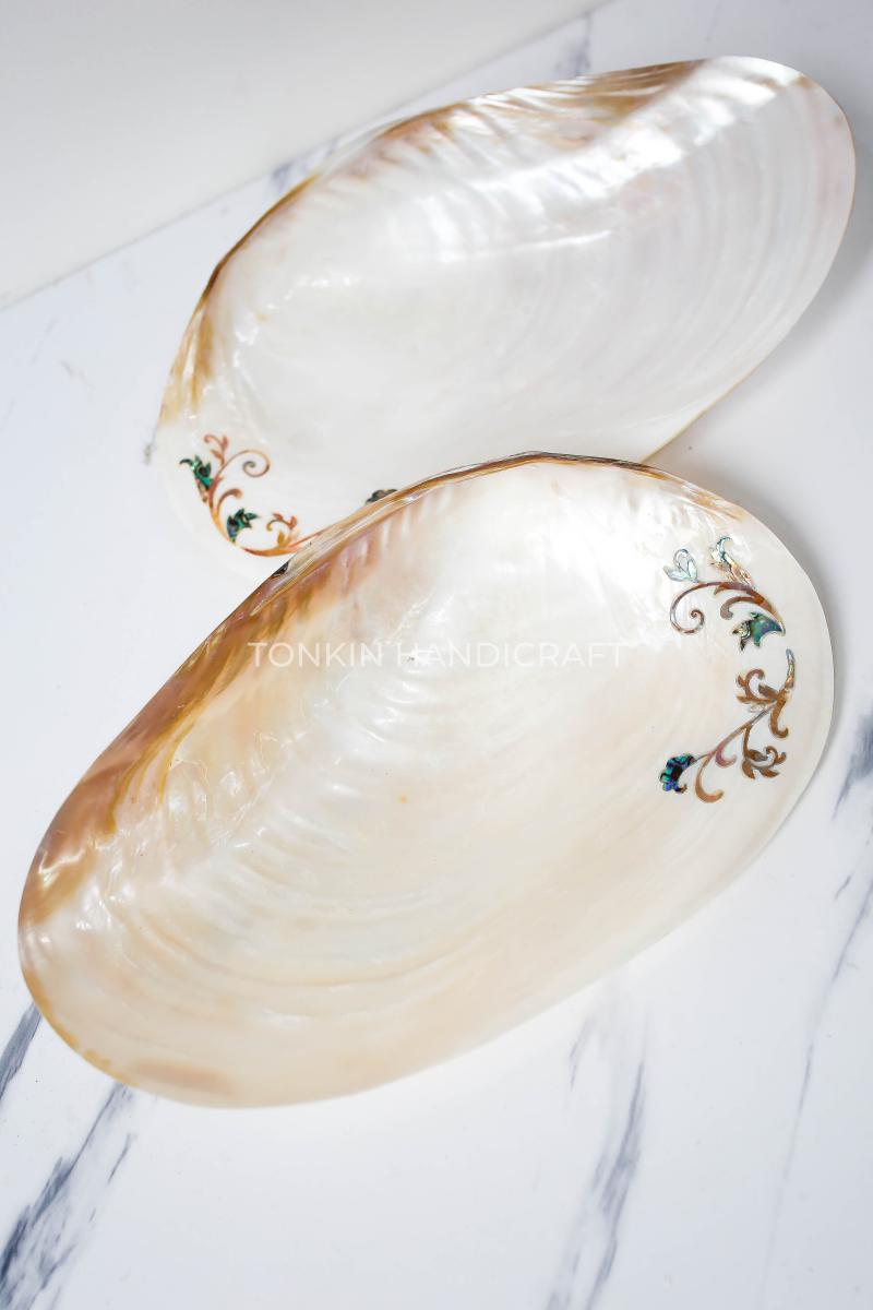 Mother of Pearl Seashell Plate - TONKIN HANDICRAFT