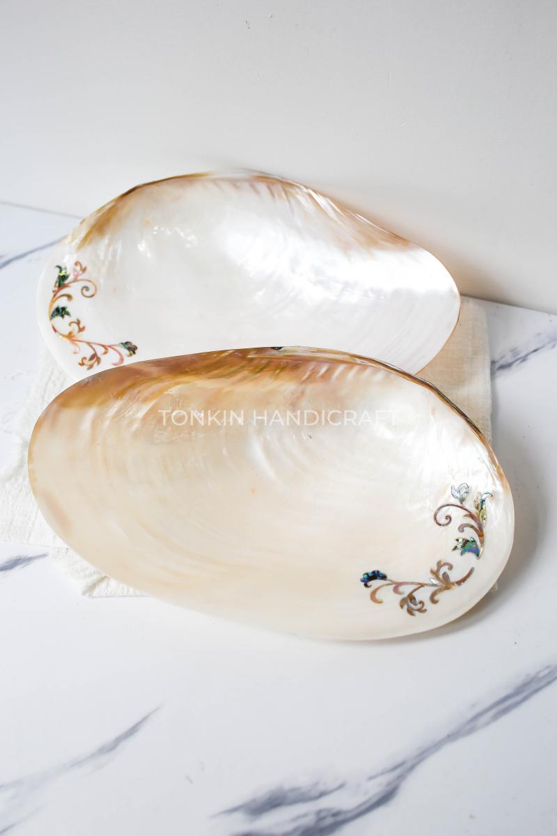 Mother of Pearl Seashell Plate - TONKIN HANDICRAFT