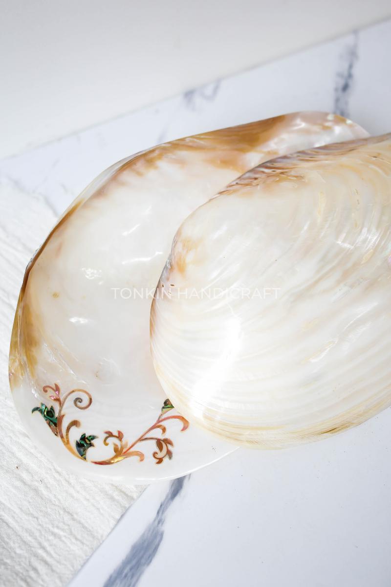 Mother of Pearl Seashell Plate - TONKIN HANDICRAFT