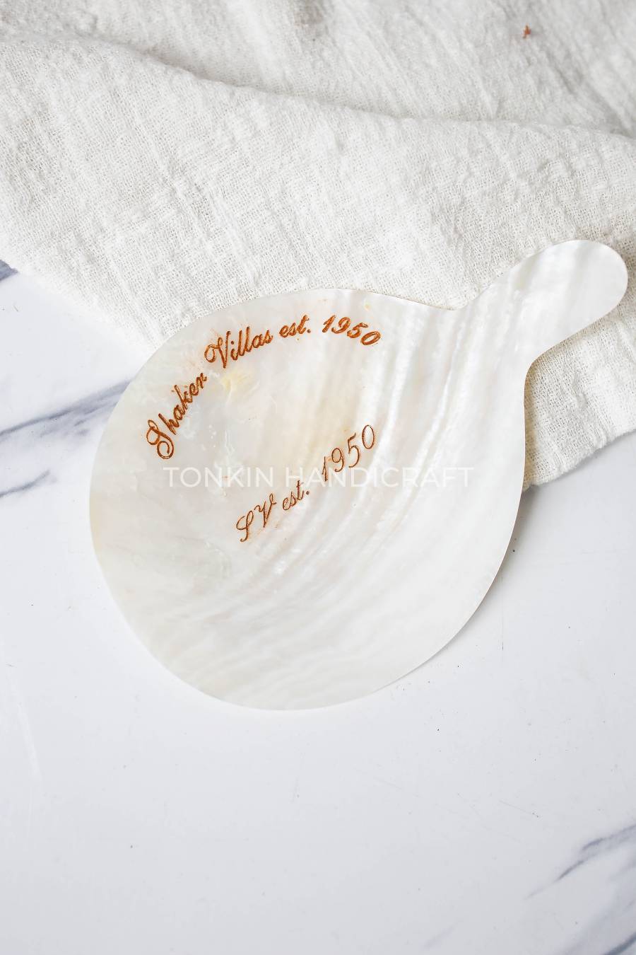 Mother of Pearl Seashell Dish for Caviar Serving - TONKIN HANDICRAFT