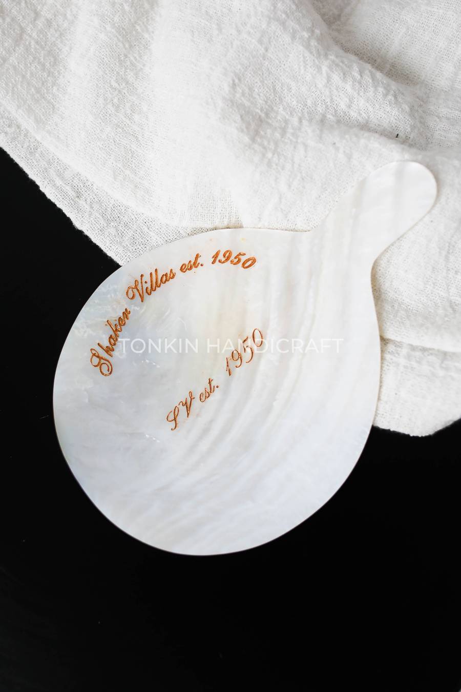 Mother of Pearl Seashell Dish for Caviar Serving - TONKIN HANDICRAFT