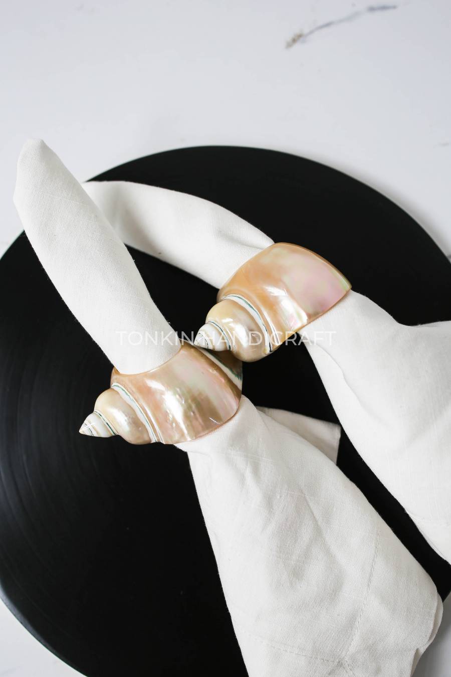 Set of 2 Seashell Napkin Ring