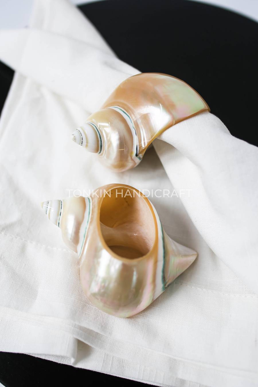 Set of 2 Seashell Napkin Ring