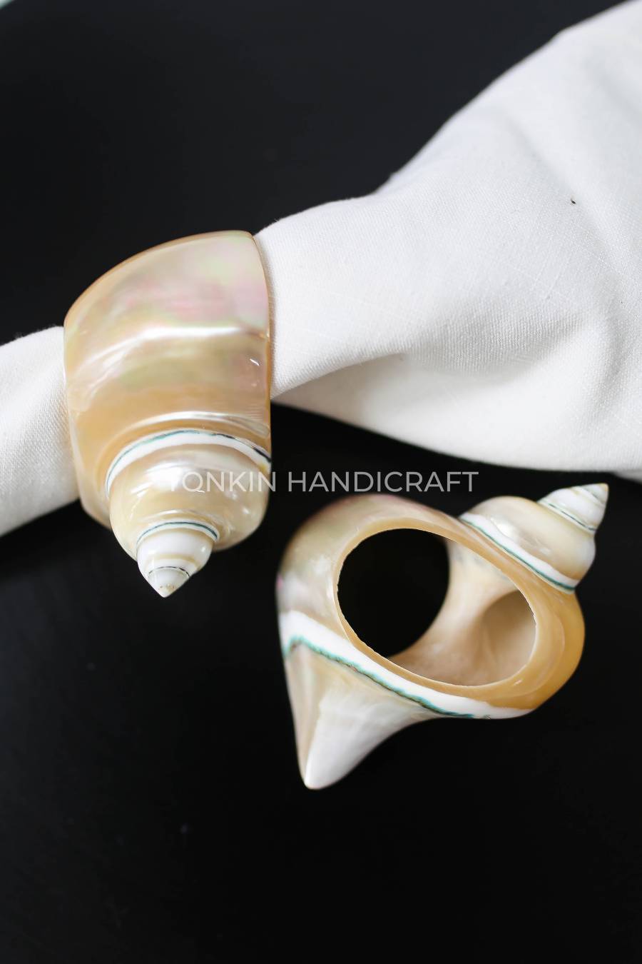 Set of 2 Seashell Napkin Ring