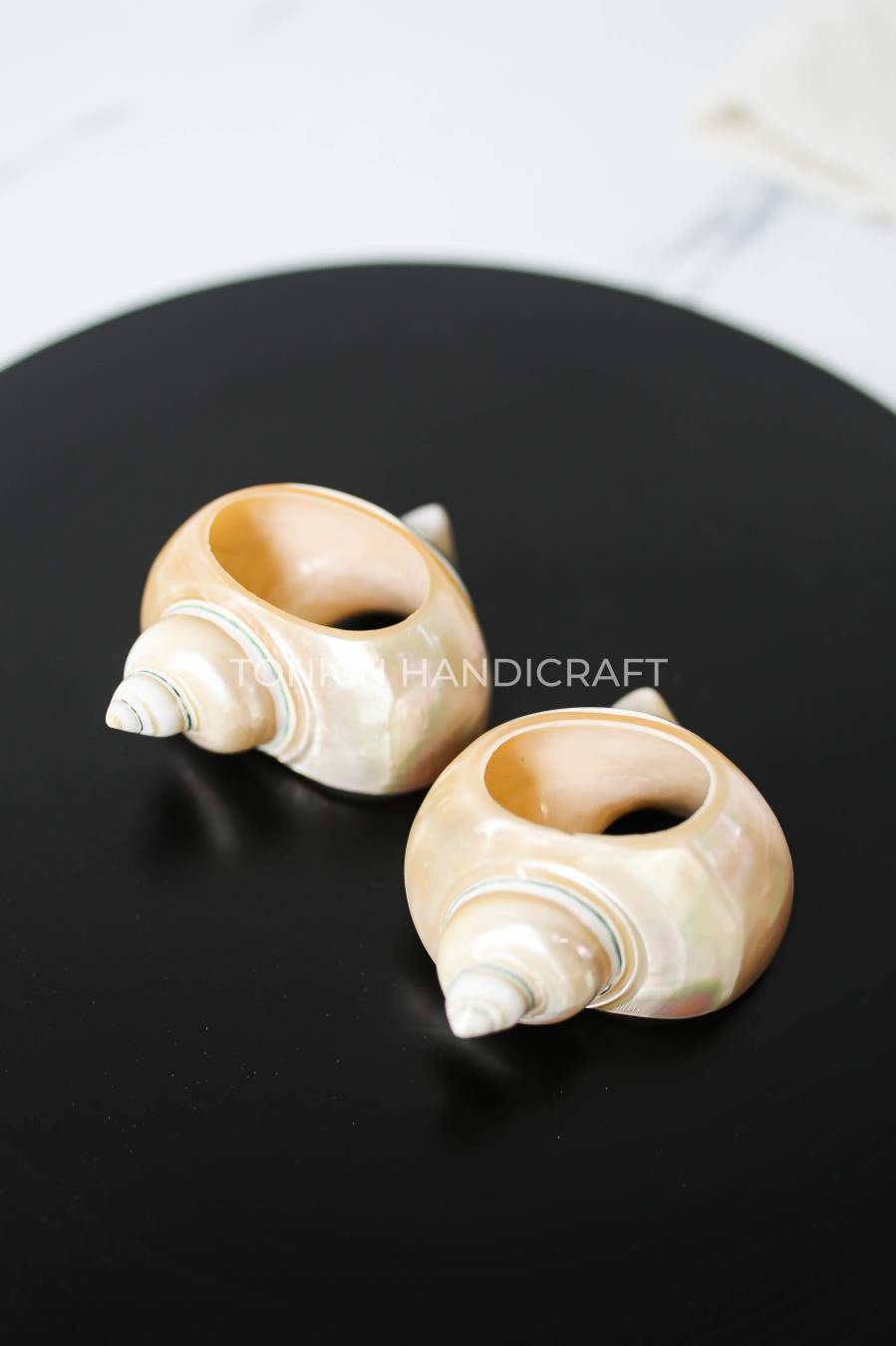 Set of 2 Seashell Napkin Ring