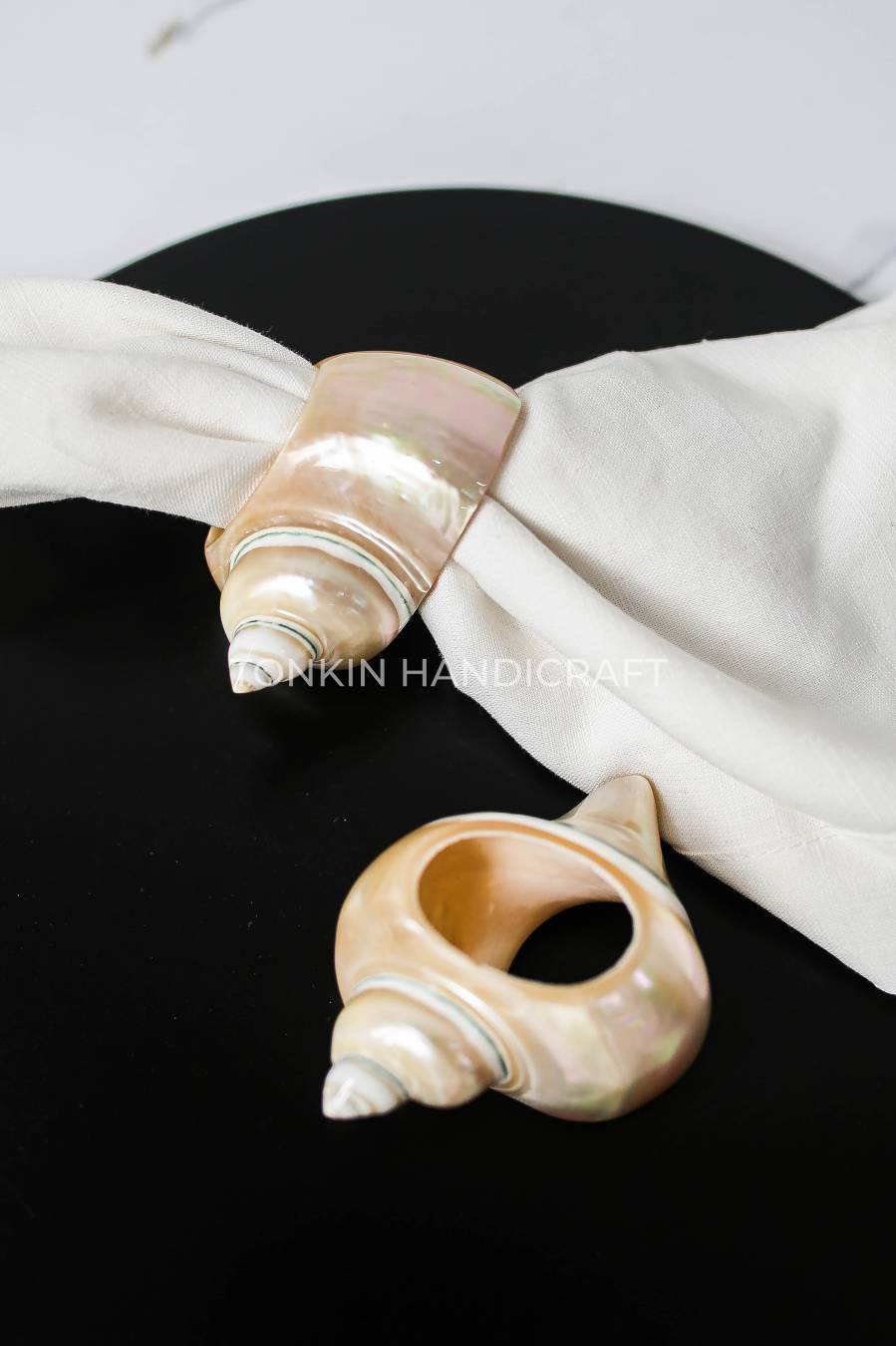 Set of 2 Seashell Napkin Ring