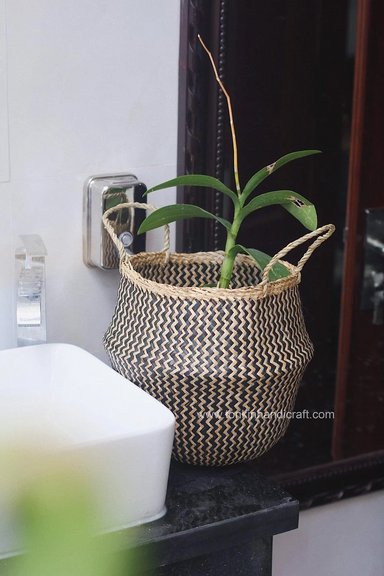 Seagrass belly basket - TONKIN HANDICRAFT