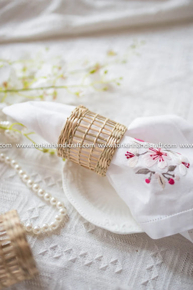 Set of 4 Napkin Ring - TONKIN HANDICRAFT