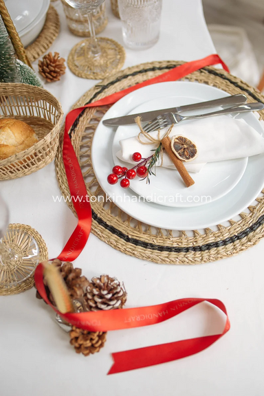 Set 2 Wicker Placemat - TONKIN HANDICRAFT