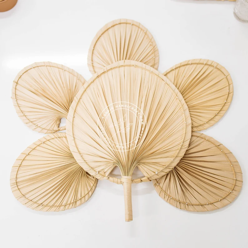 Palm Dried fans - TONKIN HANDICRAFT