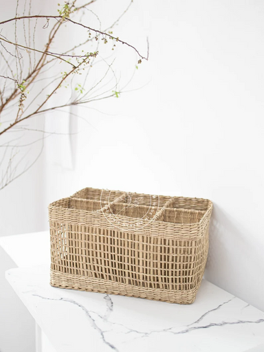 Seagrass Woven Condiment Holder - TONKIN HANDICRAFT