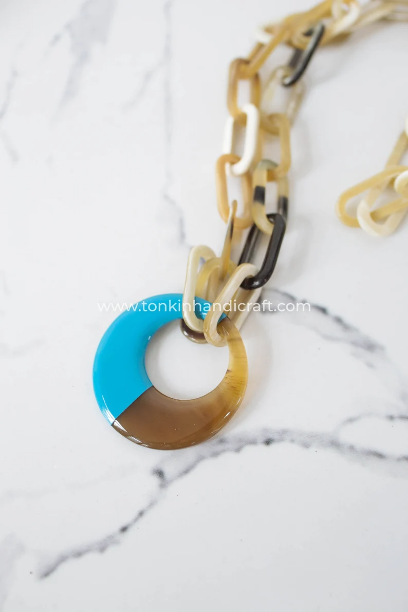 Buffalo Horn Chain Necklace