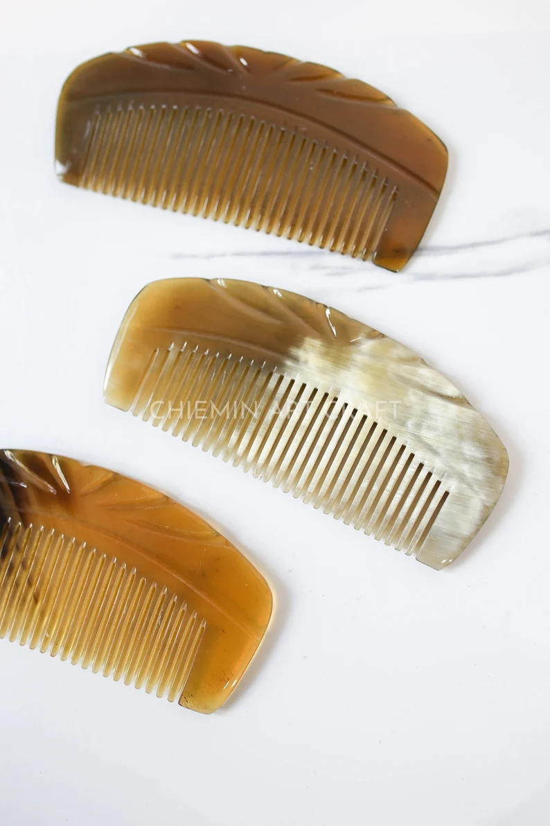 Natural Buffalo Horn Comb for Women