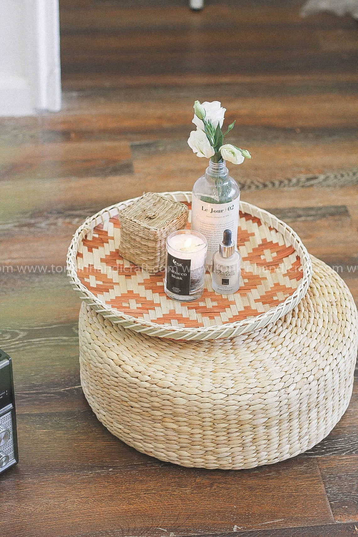 Set of 4 Tray Wall Basket Kino - TONKIN HANDICRAFT